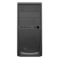 CiT Elite Micro ATX Tower Case with 500W PSU - Black Mesh