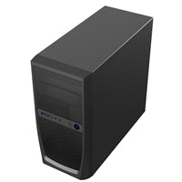 CiT Elite Micro ATX Tower Case with 500W PSU - Black Mesh