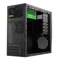 CiT Elite Micro ATX Tower Case with 500W PSU - Black Mesh