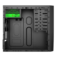 CiT Elite Micro ATX Tower Case with 500W PSU - Black Mesh