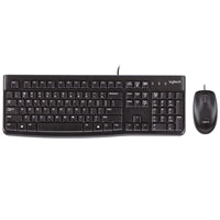 Logitech MK120 Wired Keyboard Mouse Combo - Spill-Resistant USB