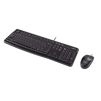 Logitech MK120 Wired Keyboard Mouse Combo - Spill-Resistant USB