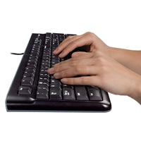 Logitech MK120 Wired Keyboard Mouse Combo - Spill-Resistant USB
