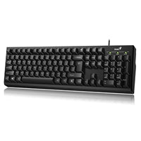 Genius KB-100 Programmable USB Keyboard - 12 Customizable F-Keys