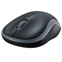 Logitech M185 Wireless Mouse - Optical, 12-Month Battery, Black