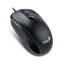 Genius DX-110 Wired USB Mouse - 1000 DPI Optical, Ambidextrous, Black