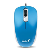 Genius DX-110 Wired USB Mouse - 1000 DPI Optical Blue 3-Button