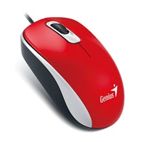 Genius DX-110 Wired Optical Mouse Red - 1000 DPI USB 3-Button