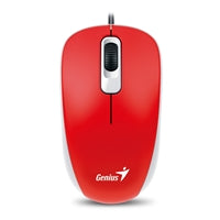 Genius DX-110 Wired Optical Mouse Red - 1000 DPI USB 3-Button