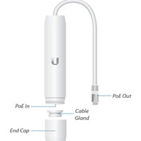 Ubiquiti INS-3AF-O-G Gigabit PoE Converter 802.3af to 24V Outdoor