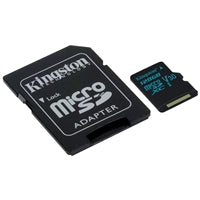 Kingston Canvas Select 128GB Micro SD UHS-I Flash Card with Adapter