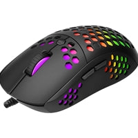 Marvo Scorpion G961 Lightweight Gaming Mouse 75g Honeycomb RGB Black