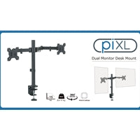 piXL Dual Monitor Arm - Steel Desk Mount, 2x 27