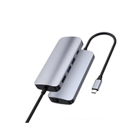 Prevo C501R Aluminum USB-C Hub - 4K HDMI, Gigabit Ethernet, 60W PD