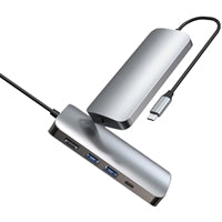 Prevo C501R Aluminum USB-C Hub - 4K HDMI, Gigabit Ethernet, 60W PD