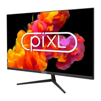 32-inch black frameless IPS monitor with Full HD 1920x1080 resolution and 4ms response time, by PIXL.