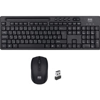 Evo Labs WM-757UK Wireless Keyboard Mouse Combo UK QWERTY 105-Key