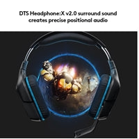 Logitech G432 Gaming Headset, 7.1 Virtual Surround Sound, Compatible with PC, Xbox, PS4, Switch or Mobile Device Via 3.5mm Connection or USB DAC, 50mm Audio Drivers, Enlarged 6mm Mic with Mute Feature
