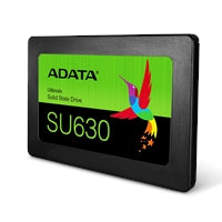 ADATA Ultimate SU630 960GB 2.5-inch SSD with SATA 3 interface, featuring read speed of 520MB/s and write speed of 450MB/s.