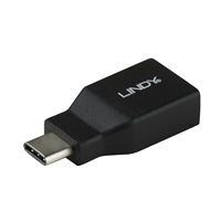 LINDY USB-C to USB-A Adapter - 10Gbps USB 3.2 Gen 2 - Black