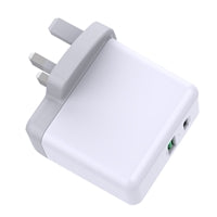 Prevo QC72 65W Dual-Port USB-C Wall Charger - PD 3.0 & QC 3.0