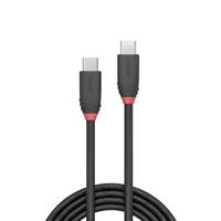 LINDY USB-C 3.2 Cable 20Gbps 1m Black - Gen 2x2 Type-C Male