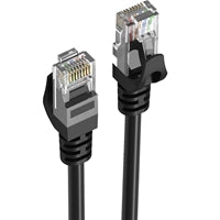 Prevo CAT6 Ethernet Cable 1m Black - OFC Copper RJ45 Network Cable