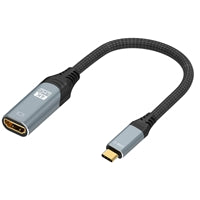 Prevo USB-C to HDMI Adapter 4K@60Hz Braided Aluminium 0.2m