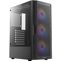 ANTEC AX20 Mid Tower Gaming Case - Black Steel ATX with RGB Fans