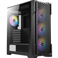 ANTEC AX90 Mid Tower Gaming Case - Black Steel, Tempered Glass, 4x ARGB Fans