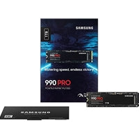 Samsung 990 PRO 1TB NVMe SSD - PCIe 4.0 M.2 7450MB/s Read