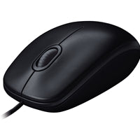 Logitech M90 Wired USB Mouse - 1000 DPI Optical Sensor, Black
