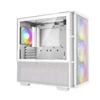 DeepCool CH560 White Mid Tower Case - E-ATX Hybrid Glass 4x ARGB