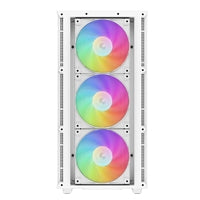DeepCool CH560 White Mid Tower Case - E-ATX Hybrid Glass 4x ARGB