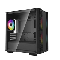 DeepCool CC360 ARGB Micro-ATX Case - Tempered Glass, 3x ARGB Fans