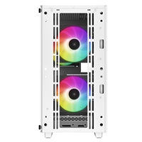 DeepCool CC360 ARGB White Micro-ATX Case - Tempered Glass, 3x ARGB Fans