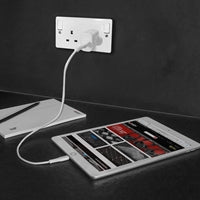 LINDY 18W USB-A Fast Charger White UK Plug Level 6 Efficiency