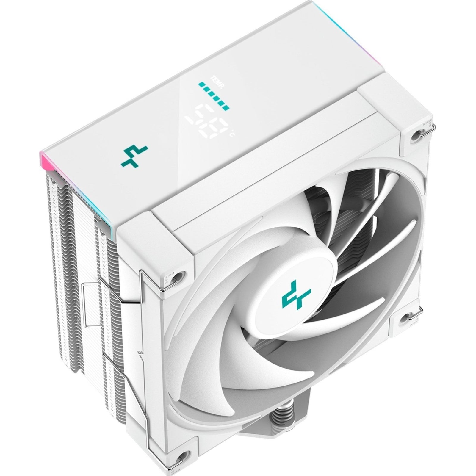 DeepCool AK400 Digital White CPU Cooler 120mm ARGB Tower 4 Heatpipe
