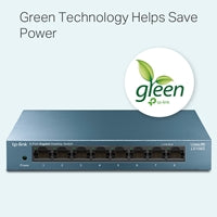 TP-Link LS108G 8-Port Gigabit Switch - Metal Desktop Unmanaged