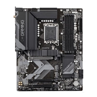 Gigabyte B760 GAMING X AX motherboard, ATX, Intel 1700, 4x DDR5 slots, 3x M.2 sockets, Wi-Fi 6E, black design.