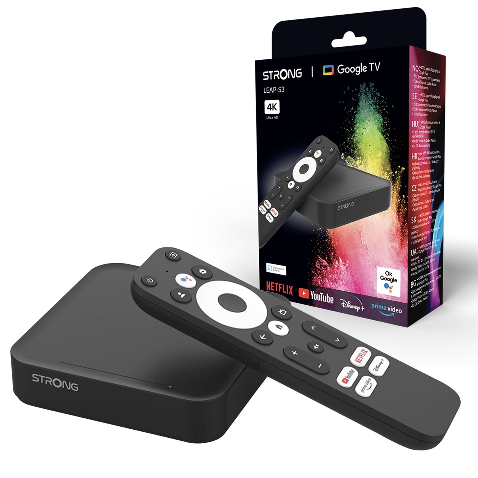 STRONG LEAP-S3 Google TV Box 4K HDR Android 11 Dolby Vision Atmos