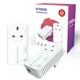 Strong AV600 Passthrough Powerline Adapter Kit - 600Mbps (2 Pack)