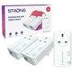 STRONG AV600 Powerline Adapter Kit - Passthrough Triple Pack 600Mbps