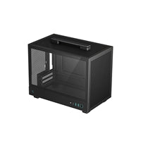 DeepCool CH160 Mini-ITX Case High-Airflow Mesh Tempered Glass USB-C
