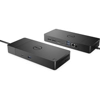 Dell WD19S USB-C docking station, 130W, 90W power delivery, 7-port hub, compact black design.