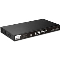 DrayTek PQ2200xb 16-Port 2.5GbE Managed Switch 400W PoE++ 10G SFP+