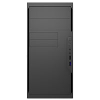 CiT Work Micro-ATX Steel Case - USB 3.0, 120mm Fan, Black