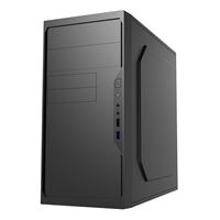 CiT Work Micro-ATX Steel Case - USB 3.0, 120mm Fan, Black