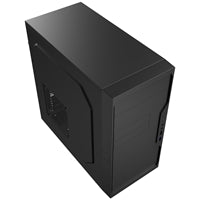 CiT Work Micro-ATX Steel Case - USB 3.0, 120mm Fan, Black