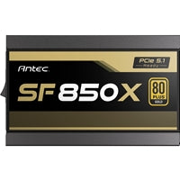 Antec SF850X 850W SFX power supply, gold certified, fully modular, compact design.